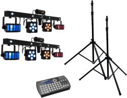 EUROLITE Set 2x LED KLS Laser Bar PRO + Easy Show + 2x M-4 Speaker-System Stand (20000868)