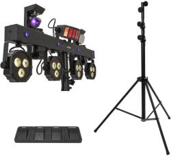 EUROLITE Set LED KLS Scan Next FX Compact Light Set + Foot switch + Steel stand (20000849) - mangosound