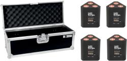 EUROLITE Set 4x AKKU TL-3 QCL RGB+UV Trusslight + Case (20000853)