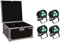 EUROLITE Set 4x LED IP PAR 3x8W QCL Spot + Case (20000846)