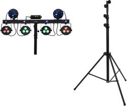 EUROLITE Set LED KLS Laser Bar Next FX Light Set + STV-60-WOT EU Steel stand black (20000816) - mangosound