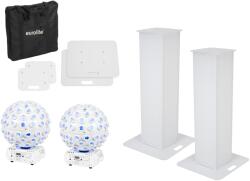 EUROLITE Set 2x Stage Stand 100cm + 2x LED B-40 Beam Effect white (20000652)