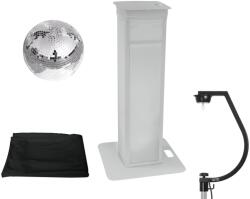 EUROLITE Set Mirror ball 30cm with Stage Stand variable + Cover black (20000714) - mangosound