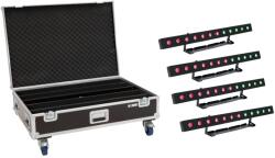 EUROLITE Set 4x LED PIX-12 HCL Bar + Case with wheels (20000890)