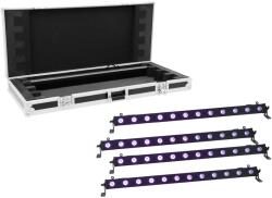 EUROLITE Set 4x LED BAR-12 UV Bar + Case (20000662)