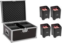 EUROLITE Set 4x AKKU UP-4 Entry QCL Spot + Case (20000934) - mangosound