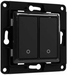 Shelly Wall Switch 2 fali kapcsoló 2 gombos fekete (Wall Switch 2)