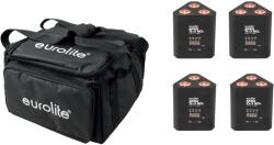 EUROLITE Set 4x AKKU TL-3 QCL RGB+UV Trusslight + SB-4 Soft Bag (20000852)