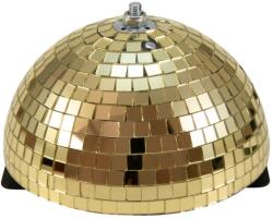 EUROLITE Half Mirror Ball 20cm gold motorized (50101952) - mangosound