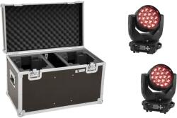EUROLITE Set 2x LED TMH-X4 Moving-Head Wash Zoom + Case (20000684)