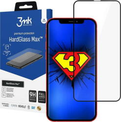 3mk Szkło hartowane na ekran 3mk HardGlass Max Finger Print do iPhone 13 Black (3mk HardGlass Max(154)) - pcone