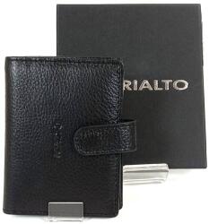 RIALTO bőr nyomatos válaszfalas fekete álló kártyatartó RP7005Q-03