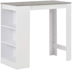vidaXL fehér bárasztal polccal 110 x 50 x 103 cm (280214) - vidaxl