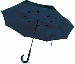  Fordított Esernyő kifordítható dupla rétegű 102cm - sötétkék (900204)
