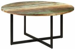 vidaXL tömör újrahasznosított fa étkezőasztal 150 x 75 cm (337074) - pepita