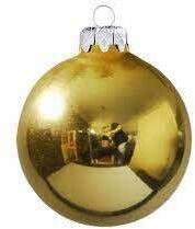  Arany gömb karácsonyfa dísz 5, 7cm/db (100001196)