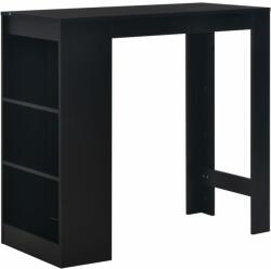 vidaXL fekete bárasztal polccal 110 x 50 x 103 cm (280212) - vidaxl