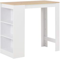 vidaXL fehér bárasztal polccal 110 x 50 x 103 cm (280215) - vidaxl