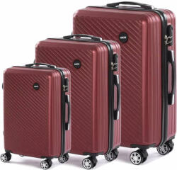  Dollcini, Világjáró Bőrönd ，3db-os Bőrönd szett，20"，24"，28", (SBC1171D)