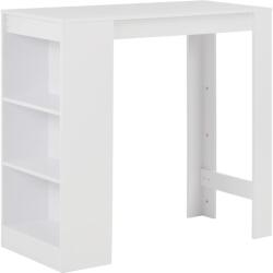 vidaXL fehér bárasztal polccal 110 x 50 x 103 cm (280211) - vidaxl