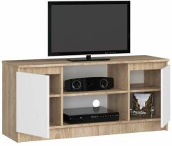 AKORD TV állvány 120 cm - Akord Furniture - sonoma tölgy / fehér (5907504381930)