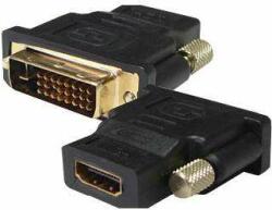 SBOX DVI A - HDMI M/F adapter, aranyozott (0616320530723)
