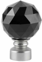  Cristal Noir Dupla Függönyrúd - Fekete Kristály - 360 cm (CRISTAL-NOIR - D01-360)