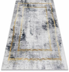 Vintage ANDRE 1065 mosható szőnyeg vintage csúszásgátló - szürke / arany 160x220 cm (I039)