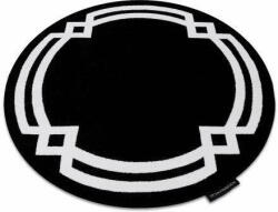 Lux Hampton Lux Kör Szőnyeg - Fekete-Fehér - 140 cm