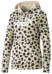 PUMA Ess+ Animal Hoodie Puma női pulóver drapp/fekete S-es méretű (673688-88)