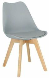Jumi Oslo skandináv stílusú szék, PU ülés, 48.5x54x82 cm, szürke (ART-CM-796270)