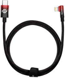 Baseus USB-C to Lightning MVP 20W 1m kábel (Black-red)