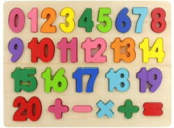 Nobo Kids Fa puzzle számok számok kiegészítése puzzle