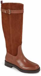 Tommy Hilfiger Cizme lungi riding Tommy Hilfiger Casual Essential Belt Longboot FW0FW07480 Natural Cognac GTU