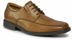 Clarks Pantofi Clarks Tilden Walk 261300957 Dark Tan Leather Bărbați