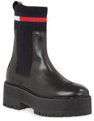 Tommy Jeans Ghete Jodhpur Tommy Jeans Tjw Flatform Chelsea Sock EN0EN02301 Black BDS