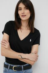 Ralph Lauren pamut póló - fekete L - answear - 23 590 Ft