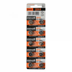 Maxell LR44 Gombelem, alkáli LR44L ( Maxell LR44 ) (Maxell LR44)