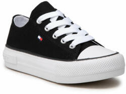 Tommy Hilfiger Teniși Tommy Hilfiger Low Cut Lace-Up Sneaker T3A4-32118-0890 M Black 999