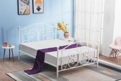  Egyszemélyes ágy, fém kerettel, fehér, 90 cm - CERES
