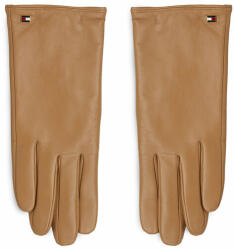 Tommy Hilfiger Mănuși de Damă Tommy Hilfiger Essential Flag Leather Gloves AW0AW15360 Classic Khaki RBL