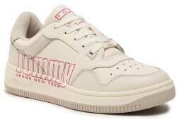 Tommy Hilfiger Sneakers Tommy Jeans Tjw Retro Basket Branding Lc EN0EN02264 Alb