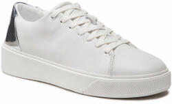 Calvin Klein Sneakers Calvin Klein Low Top Lace Up HM0HM00824 White/Silver 0K6 Bărbați