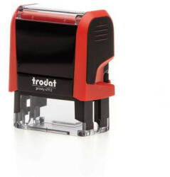 TRODAT Bélyegző, TRODAT "Printy 4912", piros ház, fekete párnával (IT4912P) - fapadospatron