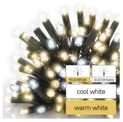 EMOS Profi LED sorolható füzér, villogó, 10 m, kültéri, meleg/hideg fehér (D2AN01)