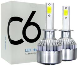 TechStar Resigilat Set 2 LED-Uri Auto Techstar® C6, H1, 36w, 3800 Lumeni, 6500K, AUTO, 12-24 Volti, COB