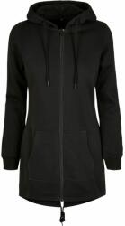 Build Your Brand Női hosszított pulóver - Fekete | 3XL (BY148-1000314749)