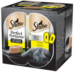  Sheba Perfect Portions Mini 6x37, 5g Csirke alutálcás macskaeledel DR39S - tenyesztoitap
