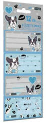 Lizzy Card füzetcímke We love Dogs, Woof, 12db