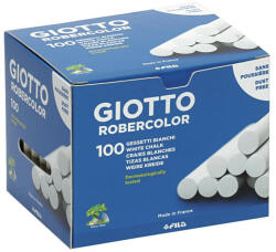 GIOTTO Táblakréta Giotto Robercolor fehér, kerek, pormentes, 100 db-os